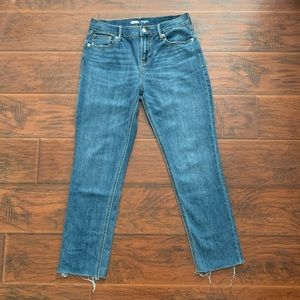 Old Navy Raw Hem Power Straight Jean Size 4
